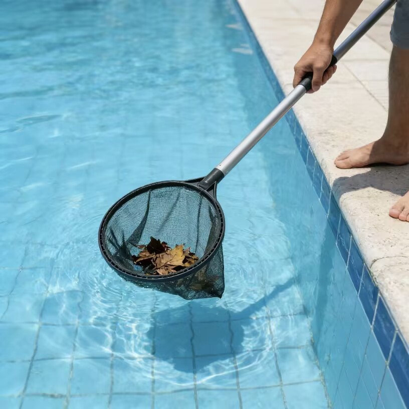 Swimming Pool Skimmer Net Leaf Rake - Rete a maglia fine per la
