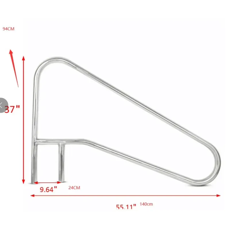 Swimming Pool Safety Handrail Stainless - Scala per Piscina con Corrimano in