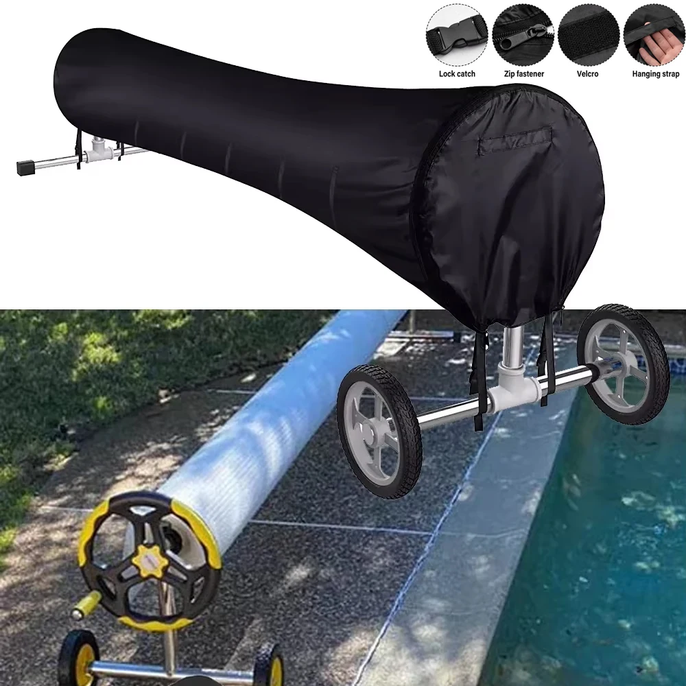 Pool Solar Blanket Cover Reel 16Ft - Copertura Avvolgibile Solare per Piscina 24/20/18/16FT,