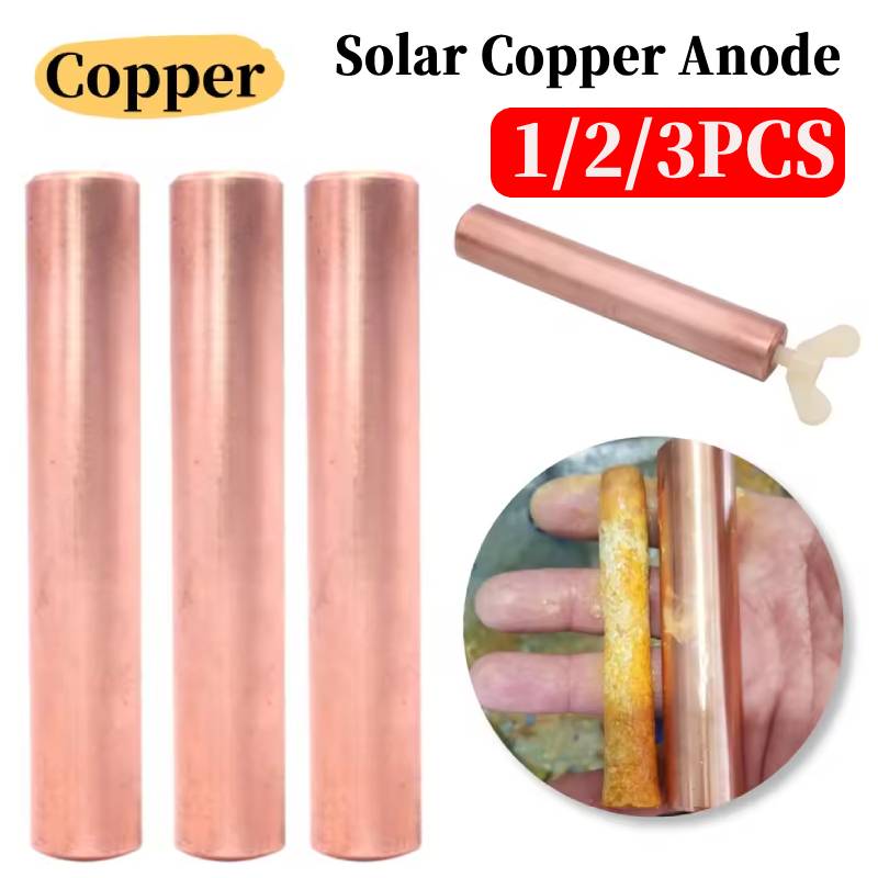 Solar Pool Ionizer Copper Anode - Anodo Solare in Rame 105x18mm per