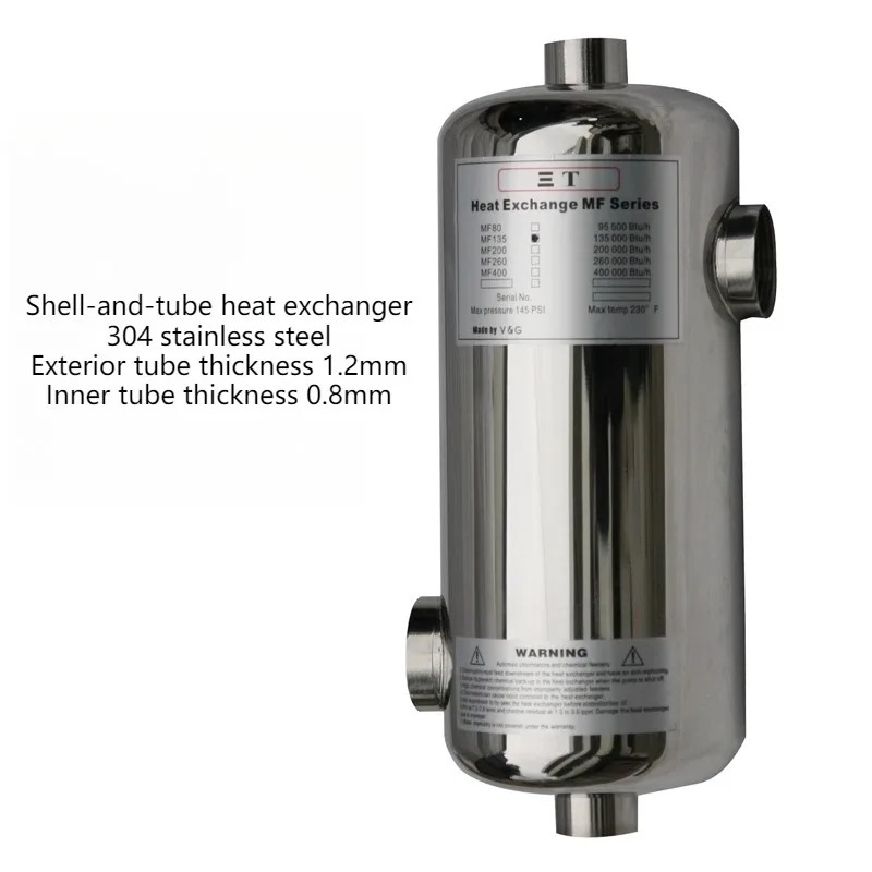 Scambiatore di calore per pisc - Pool Water Heat Exchanger Stainless recensione e prezzo