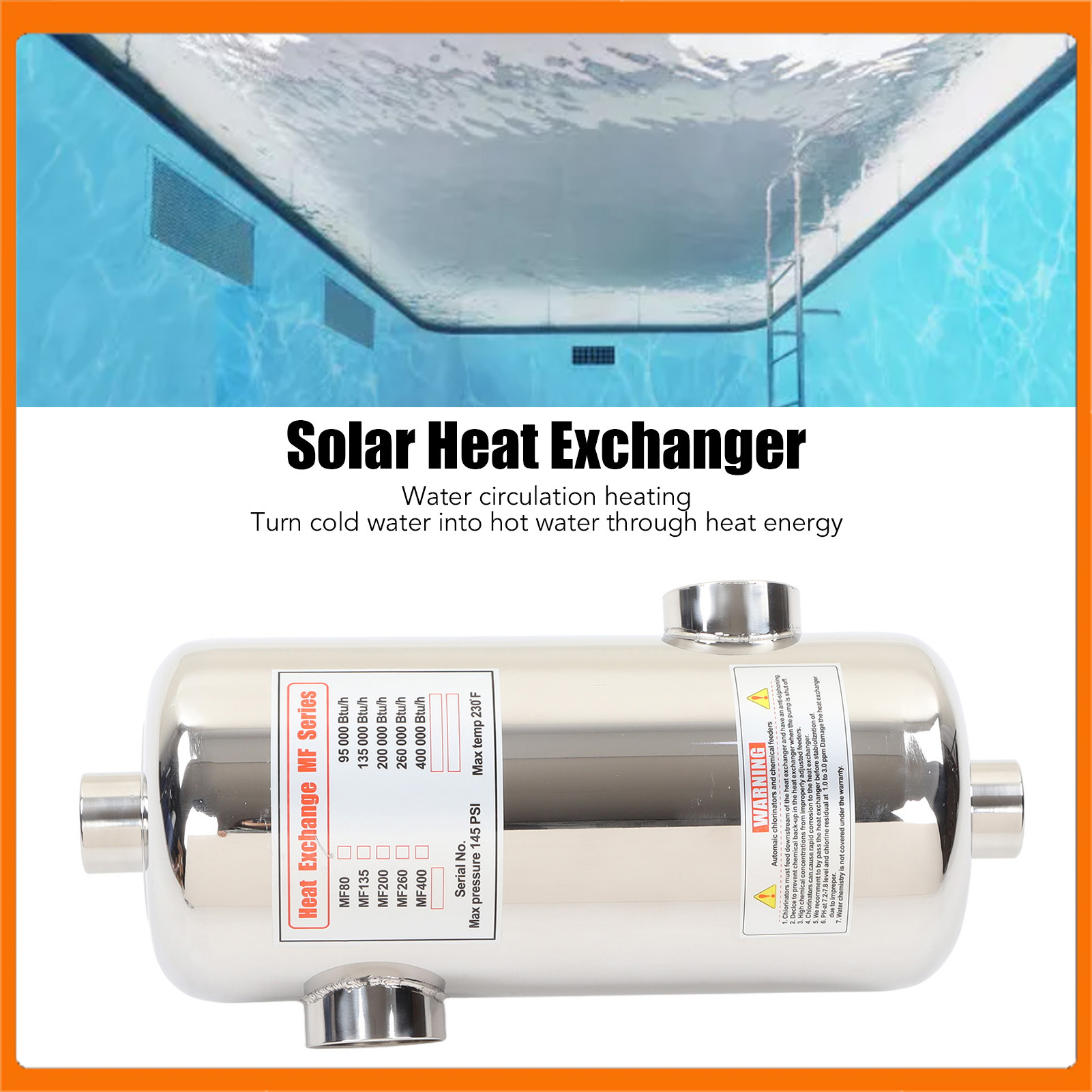 Scambiatore di calore solare S - Pool Water Heat Exchanger Stainless recensione e prezzo