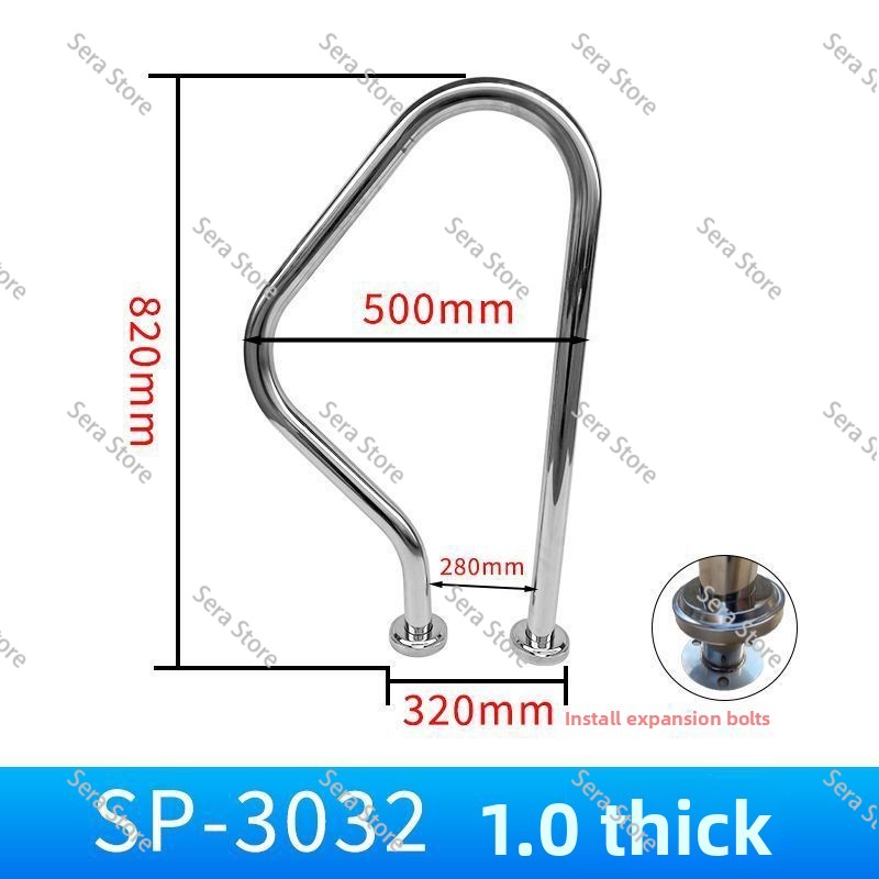 Corrimano per Piscina in Accia - Swimming Pool Safety Handrail Stainless recensione e prezzo