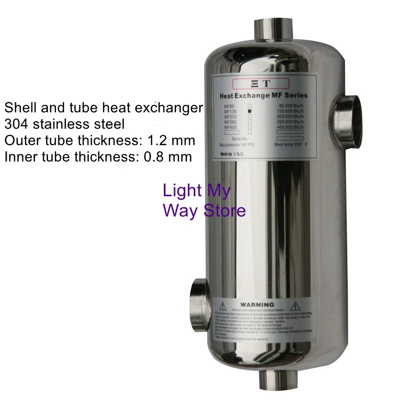 Scambiatore di calore per pisc - Pool Water Heat Exchanger Stainless recensione e prezzo